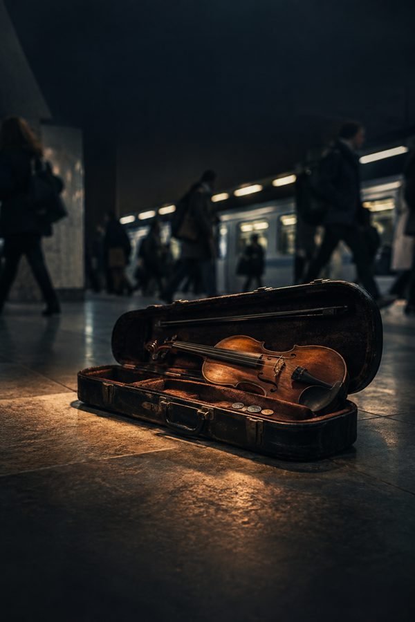 Violino no metrô